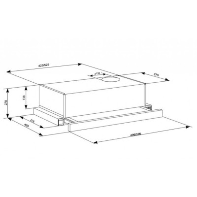 Вытяжка кухонная Eleyus BREEZE 470 50 BL