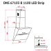 Витяжка кухонна Perfelli DNS 67103 B 1100 BL LED Strip