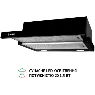 Витяжка кухонна Perfelli TL 6212 BL 700 LED