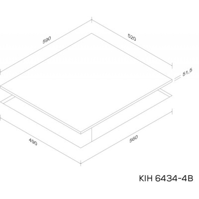 Варочна поверхня Kernau KIH 6434-4B Варочна поверхня Kernau KIH 6434-4B