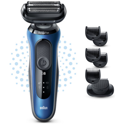 Електробритва Braun Series 6 61-B1500s BLUE / BLACK Електробритва Braun Series 6 61-B1500s BLUE / BLACK