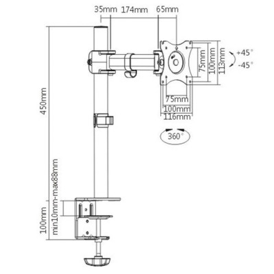 Кронштейн ITech MBS-02F