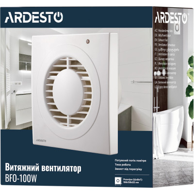 Витяжний вентилятор Ardesto BFO-100W Витяжний вентилятор Ardesto BFO-100W
