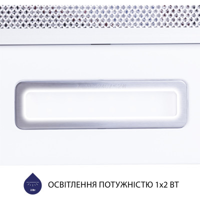 Витяжка кухонна Minola HTL 5714 WH 1100 LED Витяжка кухонна Minola HTL 5714 WH 1100 LED