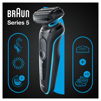 Електробритва Braun Series 5 51-M4500cs BLACK / MINT Електробритва Braun Series 5 51-M4500cs BLACK / MINT