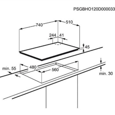Варочна поверхня Electrolux GPE373YK