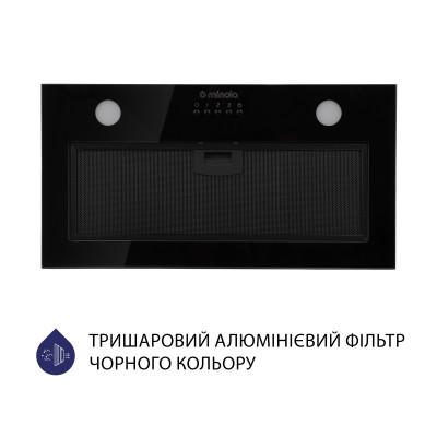 Витяжка кухонна Minola HBI 52622 BL GLASS 700 LED