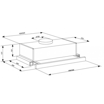 Вытяжка кухонная Eleyus LOTUS 1000 50 INOX