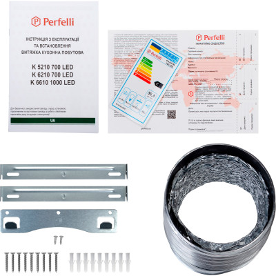 Витяжка кухонна Perfelli K 6210 WH 700 LED