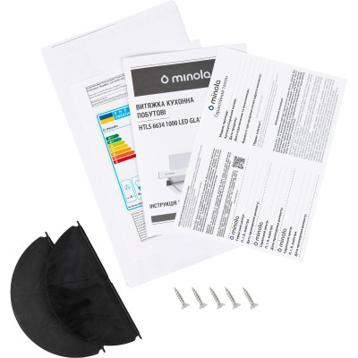 Витяжка кухонна Minola HTLS 6634 BLF 1000 LED GLASS