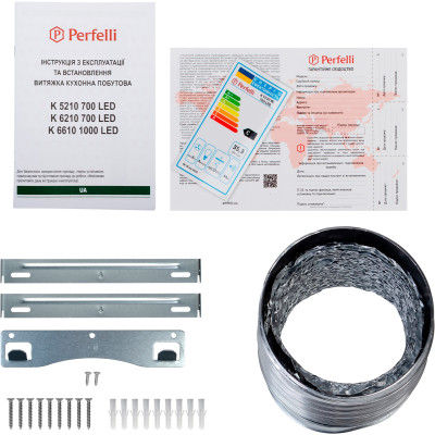Витяжка кухонна Perfelli K 5210 WH 700 LED