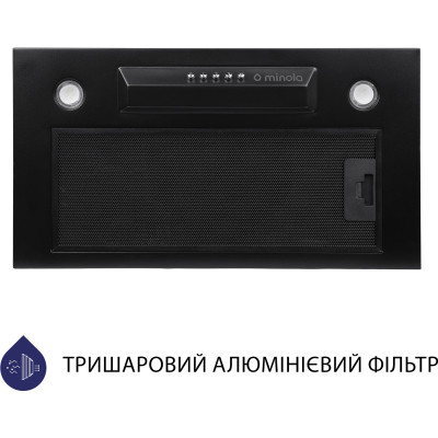 Витяжка кухонна Minola HBI 53240 BL 800 LED