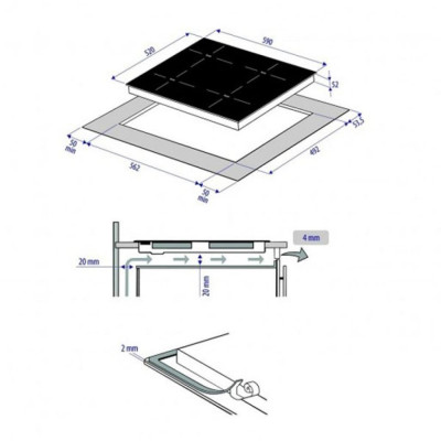 Варочна поверхня Minola MI 6042 GBL