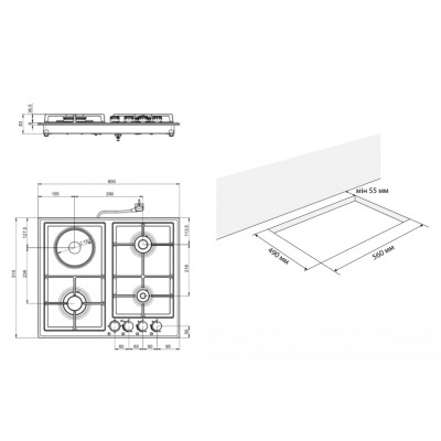 Варочна поверхня Eleyus BRAVO 60 IS H1 CF Варочна поверхня Eleyus BRAVO 60 IS H1 CF
