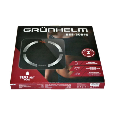 Весы напольные Grunhelm BES-30BFS Весы напольные Grunhelm BES-30BFS