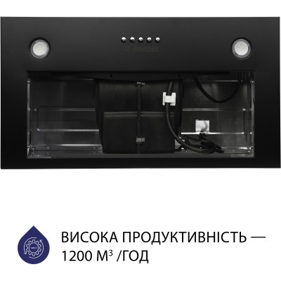 Вытяжка кухонная Minola HBI 5827 BL 1200 LED Вытяжка кухонная Minola HBI 5827 BL 1200 LED