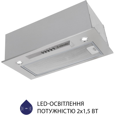 Витяжка кухонна Minola HBI 5324 I 800 LED