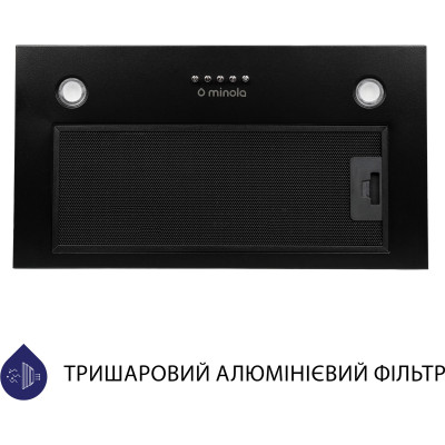 Вытяжка кухонная Minola HBI 56270 BL 1000 LED Вытяжка кухонная Minola HBI 56270 BL 1000 LED