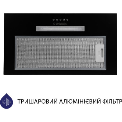 Вытяжка кухонная Minola HBI 5323 BL 800 LED