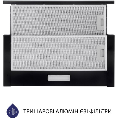 Витяжка кухонна Minola HTLS 6734 BL 1100 LED GLASS