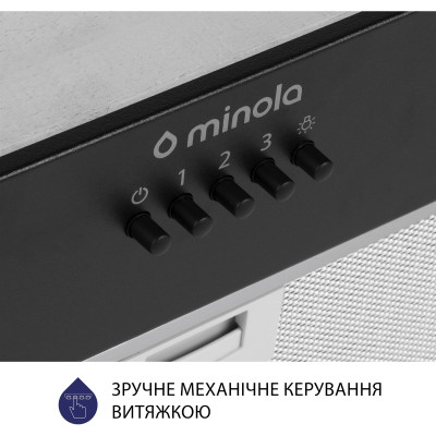 Вытяжка кухонная Minola HBI 5204 BL 700 LED