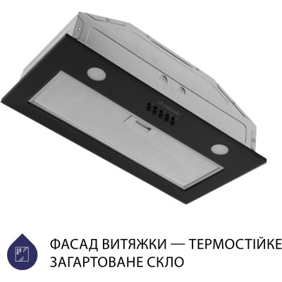 Витяжка кухонна Minola HBI 52621 BL GLASS 700 LED