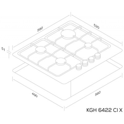 Варочная поверхность Kernau KGH 6422 TCI X FLAT Варочная поверхность Kernau KGH 6422 TCI X FLAT