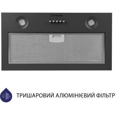 Вытяжка кухонная Minola HBI 5204 GR 700 LED