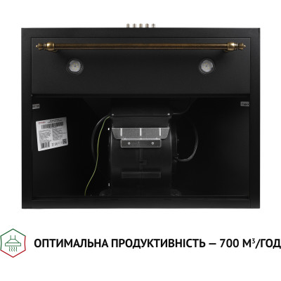 Витяжка кухонна Perfelli K 62320 BL 700 LED RETRO