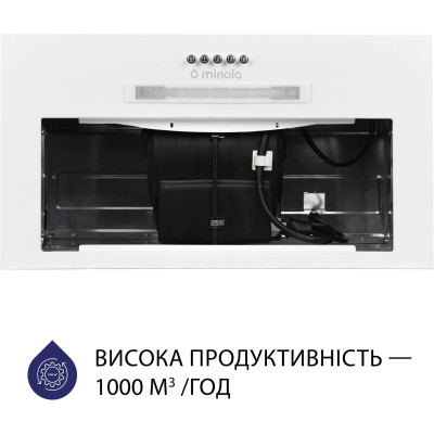 Вытяжка кухонная Minola HBI 5623 WH 1000 LED