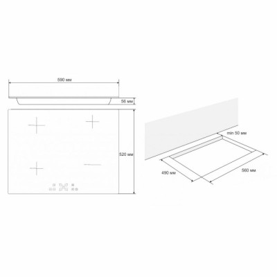 Варочна поверхня Eleyus ALFA 60 BL I Варочна поверхня Eleyus ALFA 60 BL I