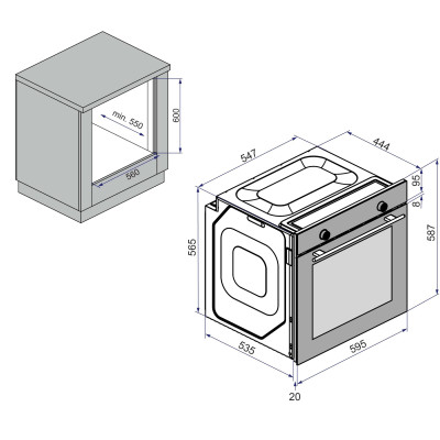 Духовой шкаф Minola EOD 6814 BL Духовой шкаф Minola EOD 6814 BL
