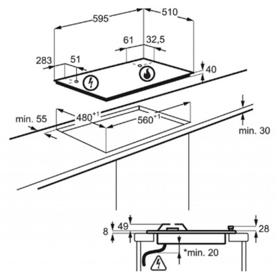 Варочная поверхность Electrolux GPE363MX