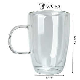 Чашка с двойной стенкой S&T Солито 370 мл (201-13)