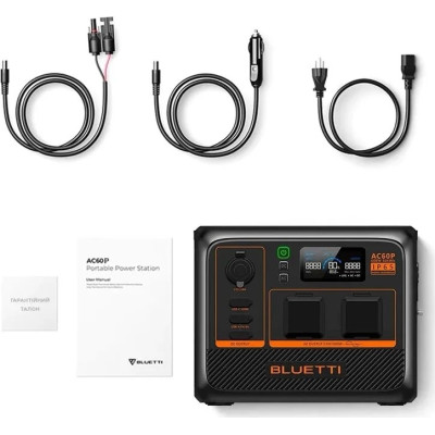 Зарядна станція BLUETTI AC60P (600 Вт, 504 Вт*ч) Зарядна станція BLUETTI AC60P (600 Вт, 504 Вт*ч)